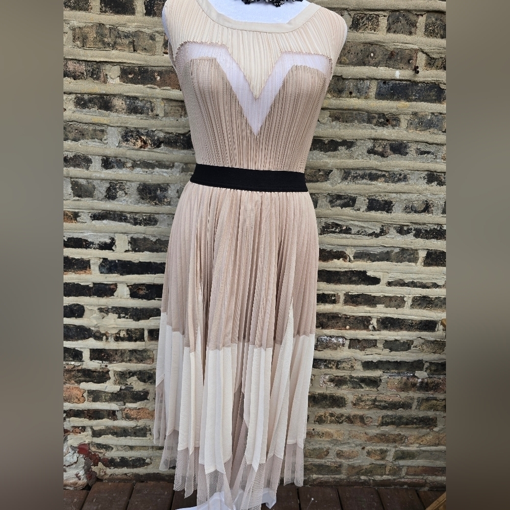 BCBGMaxAzria  Lucea Powder Blush  Cocktail Dress